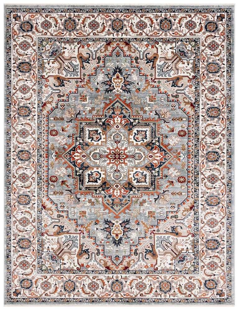 Lauren Ralph Lauren - 1119 Rug - 2 X 8 - Grey / Beige Red veiw 1