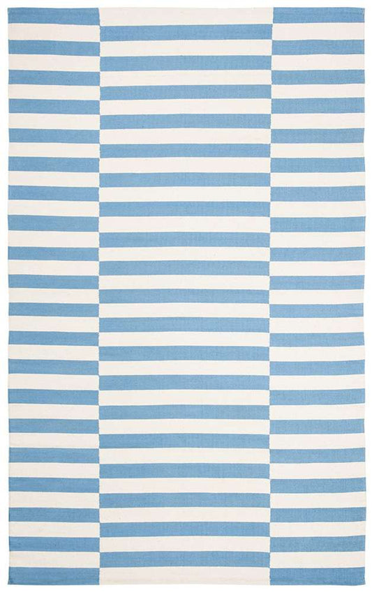 Lauren Ralph Lauren - Ludlow Stripe Rug - 5 X 8 - Chambray veiw 1