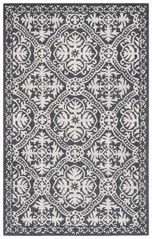 Lauren Ralph Lauren - Nina Rug - 5 X 8 - Charcoal / Ivory veiw 1