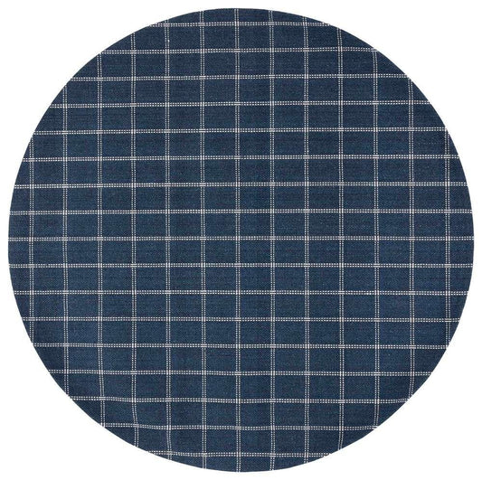 Lauren Ralph Lauren - Tamworth Check Rug - 7 X 7 Round - Navy veiw 1