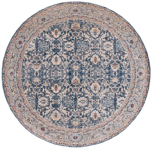 Lauren Ralph Lauren - Warwick Rug - 6-7in X 6-7in Round - Navy veiw 1