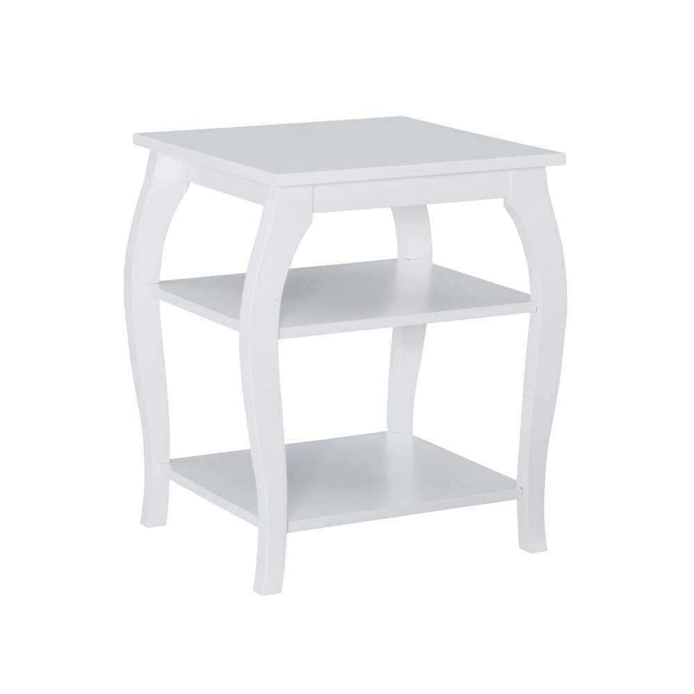 Powell Company - Prismatic Side Table, White - D1363A20W veiw 1