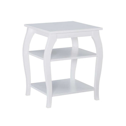 Powell Company - Prismatic Side Table, White - D1363A20W veiw 1
