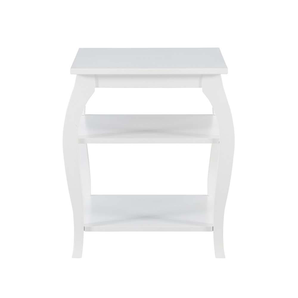 Powell Company - Prismatic Side Table, White - D1363A20W veiw 2