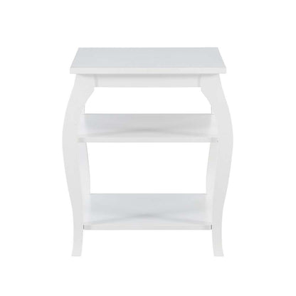 Powell Company - Prismatic Side Table, White - D1363A20W veiw 2
