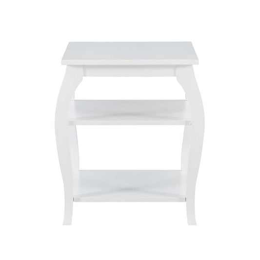 Powell Company - Prismatic Side Table, White - D1363A20W veiw 2