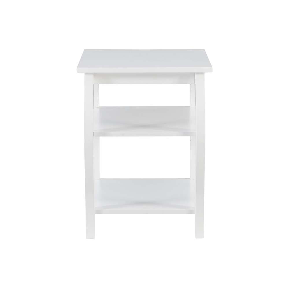 Powell Company - Prismatic Side Table, White - D1363A20W veiw 3