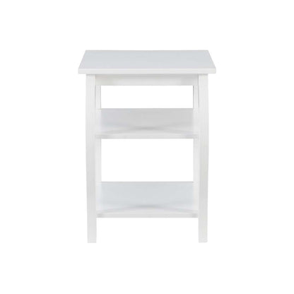 Powell Company - Prismatic Side Table, White - D1363A20W veiw 3