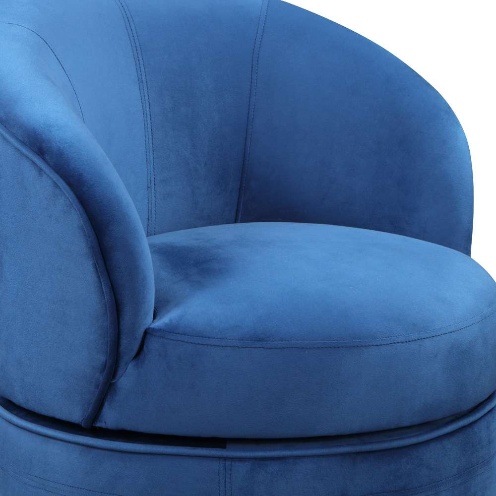 Steve Silver - Sophia Swivel Accent Chair - Blue Velvet - SOH850BV veiw 4