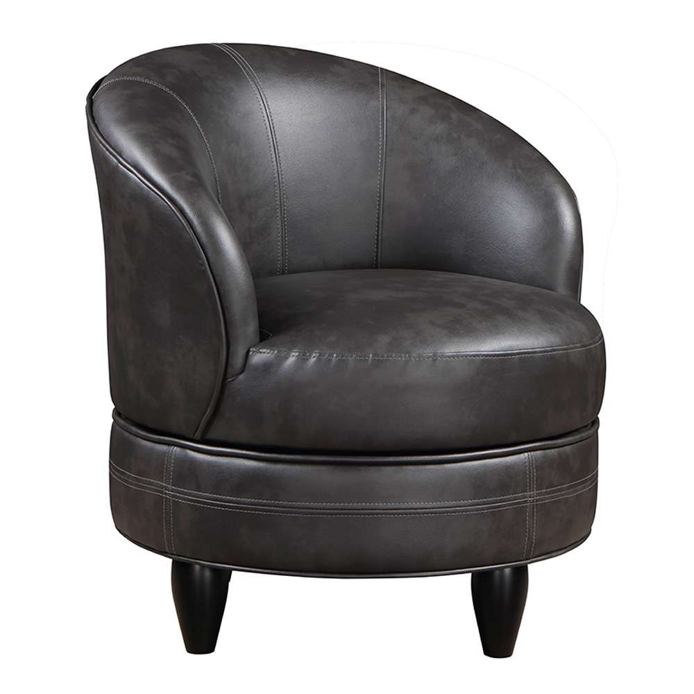 Steve Silver - Sophia Swivel Accent Chair - Gray Leatherette - SOH850GL veiw 2