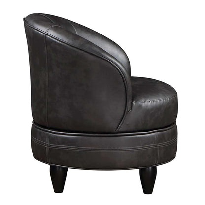 Steve Silver - Sophia Swivel Accent Chair - Gray Leatherette - SOH850GL veiw 3