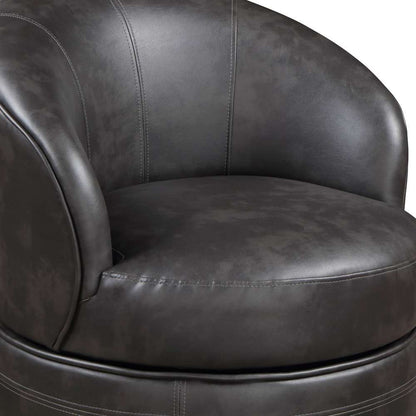 Steve Silver - Sophia Swivel Accent Chair - Gray Leatherette - SOH850GL veiw 4