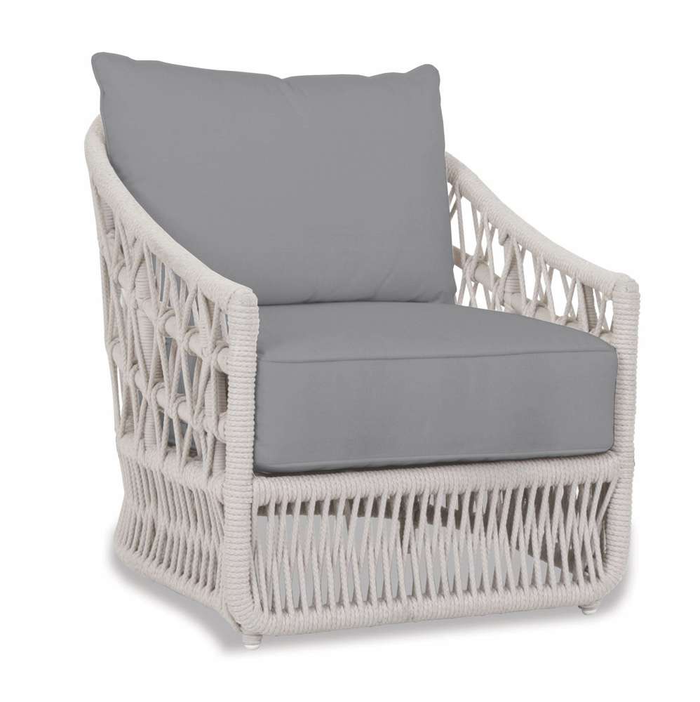 Sunset West - Dana Rope Club Chair in Canvas Granite w/ Self Welt - SW4301-21-5402 veiw 1