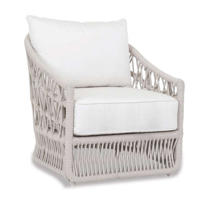Sunset West - Dana Rope Club Chair in Linen Canvas w/ Self Welt - SW4301-21-LCAN-STKIT veiw 1