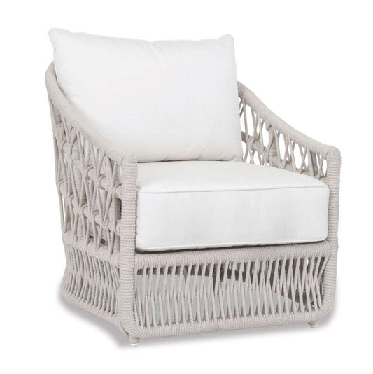 Sunset West - Dana Rope Club Chair in Linen Canvas w/ Self Welt - SW4301-21-LCAN-STKIT veiw 1