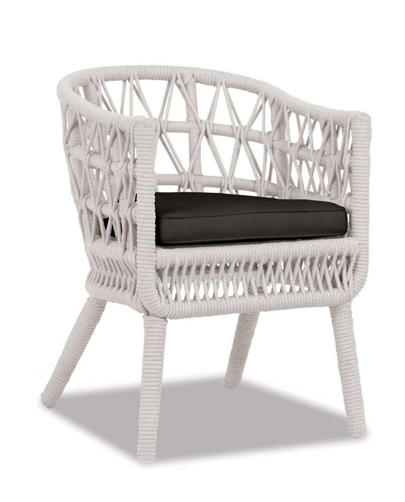 Sunset West - Dana Rope Dining Chair in Spectrum Carbon w/ Self Welt - SW4301-1-48085 veiw 1