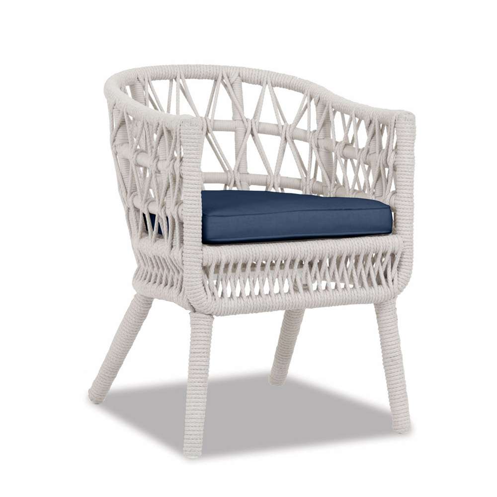 Sunset West - Dana Rope Dining Chair in Spectrum Indigo w/ Self Welt - SW4301-1-48080 veiw 1