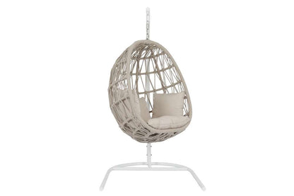 Sunset West - Dana Rope Hanging Club Chair in Linen Canvas w/ Self Welt - SW4301-HC-LCAN-STKIT veiw 1