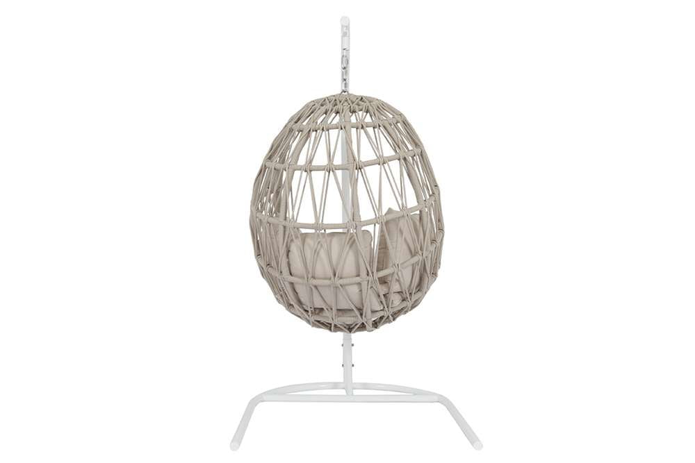 Sunset West - Dana Rope Hanging Club Chair in Linen Canvas w/ Self Welt - SW4301-HC-LCAN-STKIT veiw 2