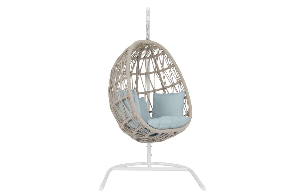 Sunset West - Dana Rope Hanging Club Chair in Canvas Skyline w/ Self Welt - SW4301-HC-14091 veiw 1