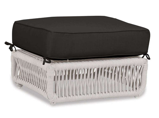 Sunset West - Dana Rope Ottoman in Spectrum Carbon w/ Self Welt - SW4301-OTT-48085 veiw 1