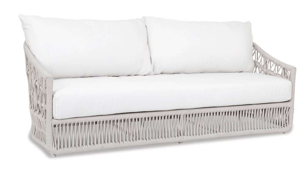 Sunset West - Dana Rope Sofa in Linen Canvas w/ Self Welt - SW4301-23-LCAN-STKIT veiw 1