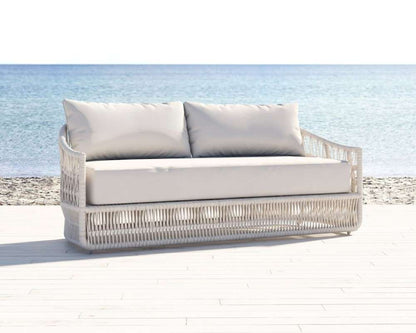 Sunset West - Dana Rope Sofa in Linen Canvas w/ Self Welt - SW4301-23-LCAN-STKIT veiw 3