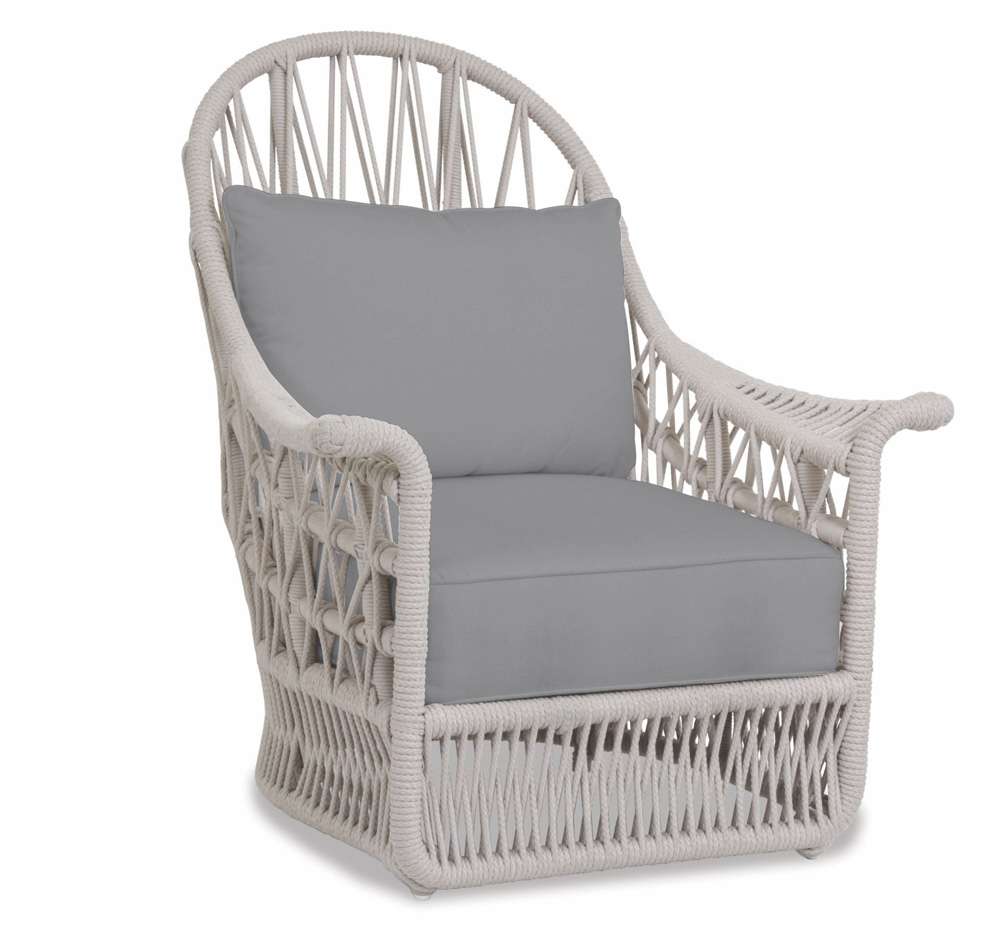 Sunset West - Dana Rope Wing Chair in Canvas Granite w/ Self Welt - SW4301-21W-5402 veiw 1