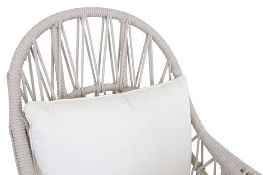 Sunset West - Dana Rope Wing Chair in Linen Canvas w/ Self Welt - SW4301-21W-LCN-STKIT veiw 2