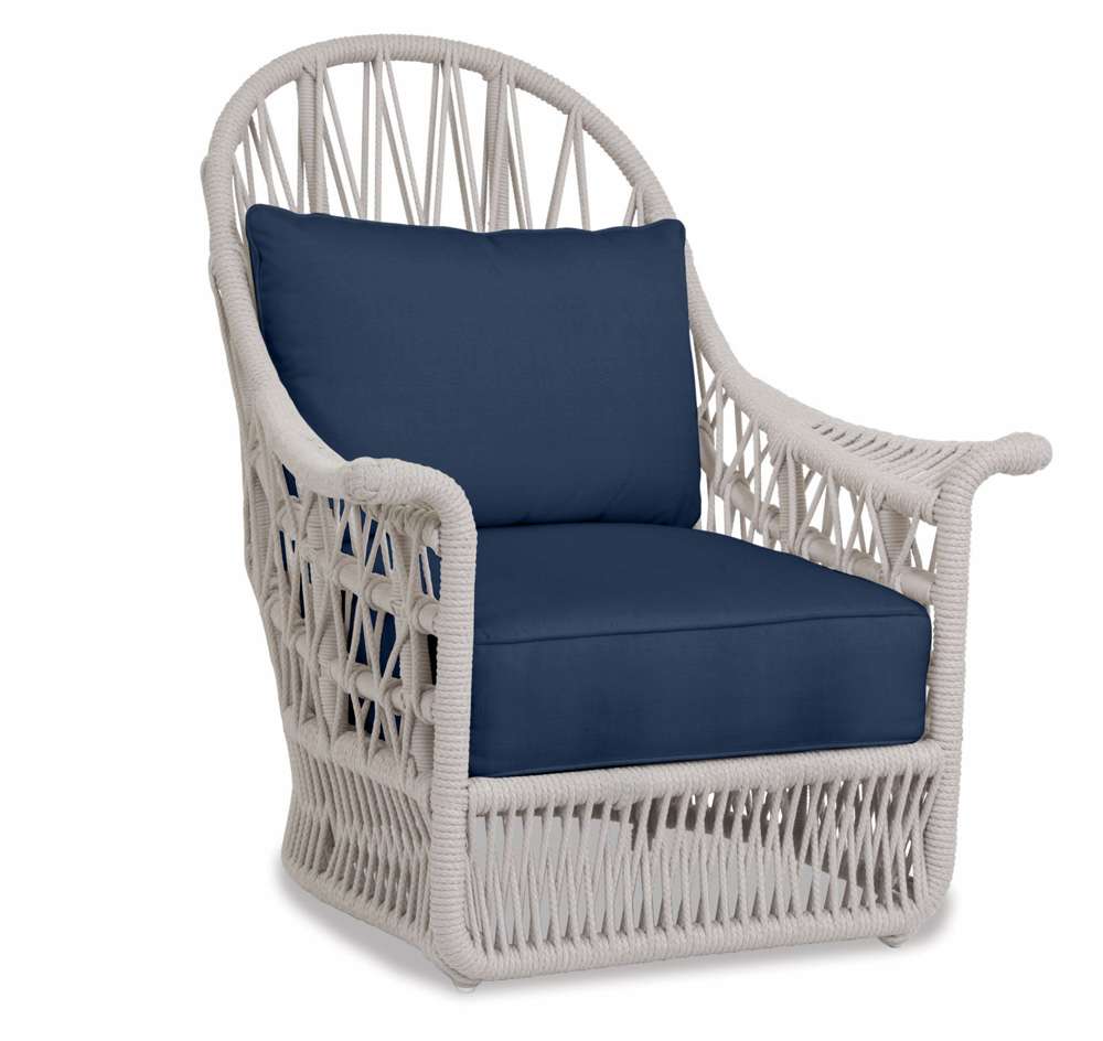 Sunset West - Dana Rope Wing Chair in Spectrum Indigo w/ Self Welt - SW4301-21W-48080 veiw 1