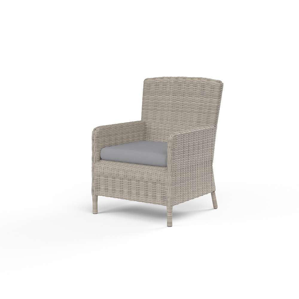 Sunset West - Manhattan Dining Chair in Canvas Granite w/ Self Welt - SW3301-1-5402 veiw 1