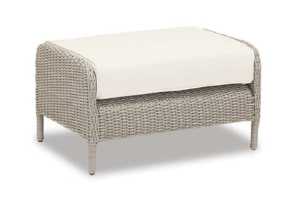 Sunset West - Manhattan Ottoman in Linen Canvas w/ Self Welt - SW3301-OTT-LCN-STKIT veiw 1