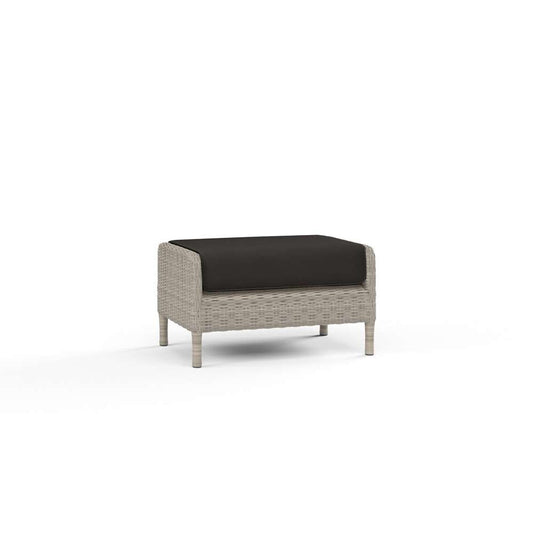 Sunset West - Manhattan Ottoman in Spectrum Carbon w/ Self Welt - SW3301-OTT-48085 veiw 1