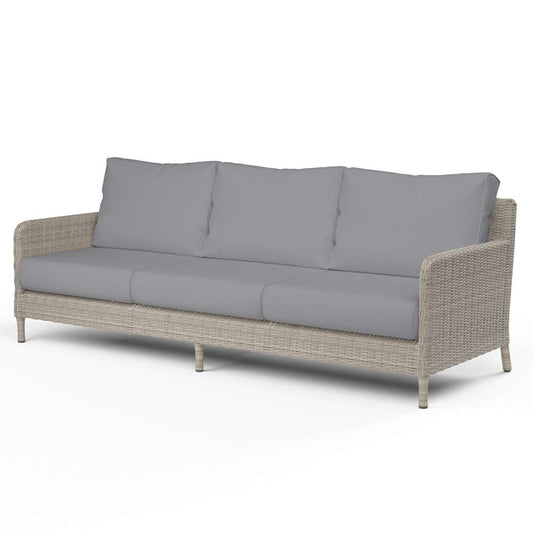 Sunset West - Manhattan Sofa in Canvas Granite w/ Self Welt - SW3301-23-5402 veiw 1