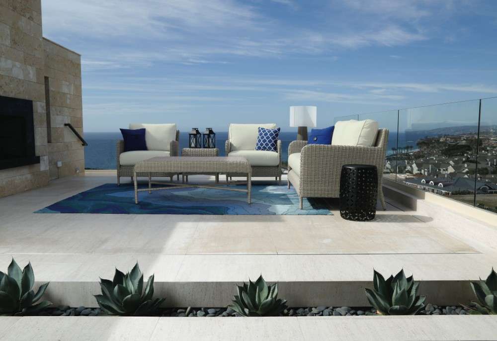 Sunset West - Manhattan Sofa in Linen Canvas w/ Self Welt - SW3301-23-LCAN-STKIT veiw 3