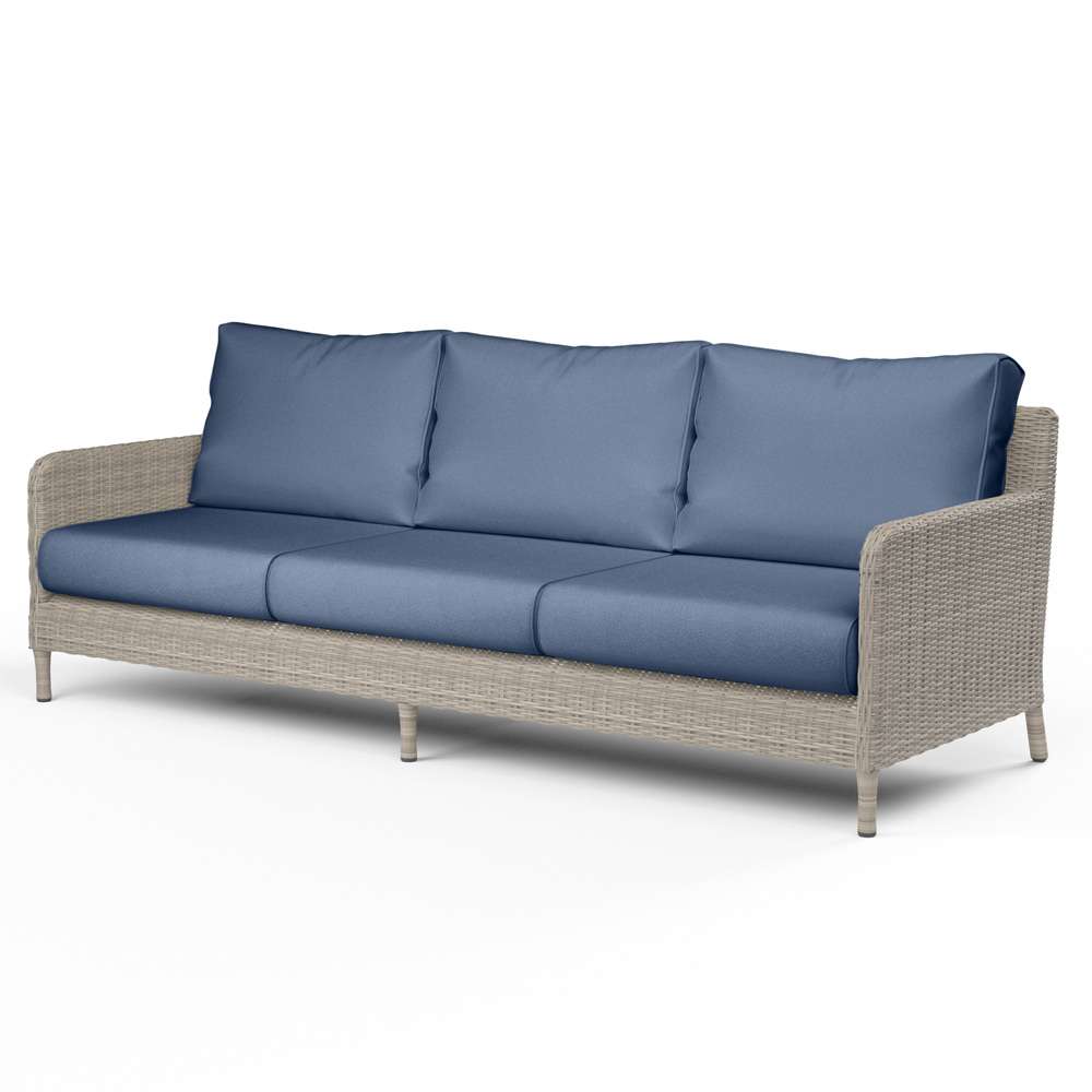 Sunset West - Manhattan Sofa in Spectrum Indigo w/ Self Welt - SW3301-23-48080 veiw 1