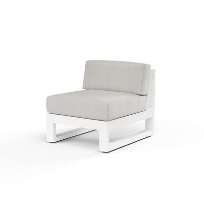 Sunset West - Newport Armless Club Chair in Cast Silver, No Welt - SW4801-AC-SLVR-STKIT veiw 1