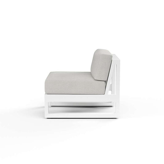 Sunset West - Newport Armless Club Chair in Cast Silver, No Welt - SW4801-AC-SLVR-STKIT veiw 2