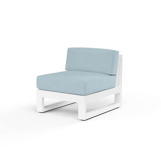 Sunset West - Newport Armless Club Chair in Canvas Skyline, No Welt - SW4801-AC-14091 veiw 1