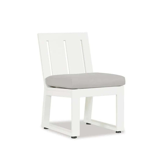 Sunset West - Newport Armless Dining Chair in Cast Silver, No Welt - SW4801-1A-SLVR-STKIT veiw 1
