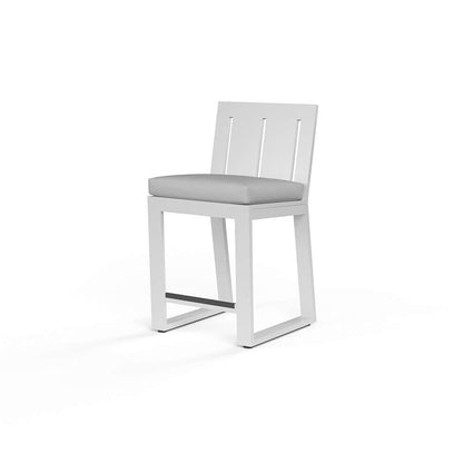 Sunset West - Newport Barstool in Cast Silver, No Welt - SW4801-7B-SLVR-STKIT veiw 1
