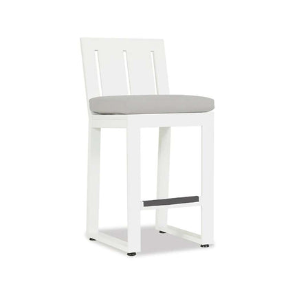 Sunset West - Newport Counter Stool in Cast Silver, No Welt - SW4801-7C-SLVR-STKIT veiw 1