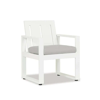 Sunset West - Newport Dining Chair in Cast Silver, No Welt - SW4801-1-SLVR-STKIT veiw 1