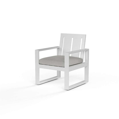 Sunset West - Newport Dining Chair in Cast Silver, No Welt - SW4801-1-SLVR-STKIT veiw 3