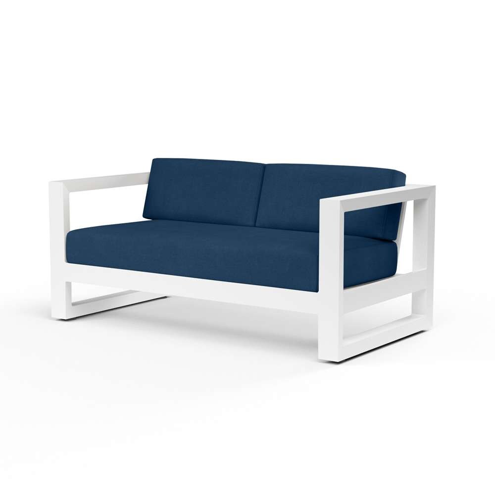 Sunset West - Newport Loveseat in Spectrum Indigo, No Welt - SW4801-22-48080 veiw 1