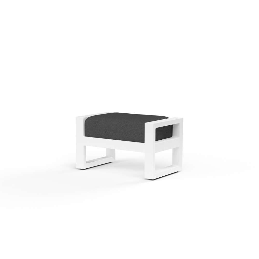 Sunset West - Newport Ottoman in Spectrum Carbon, No Welt - SW4801-OTT-48085 veiw 1