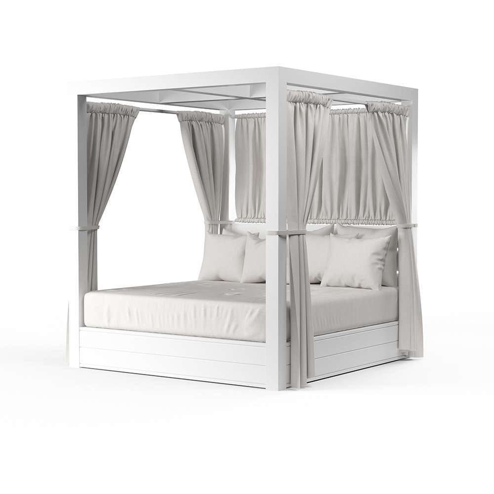 Sunset West - Newport Resort King Daybed in Cast Silver, No Welt - SW4801-DB-SLVR-STKIT veiw 1
