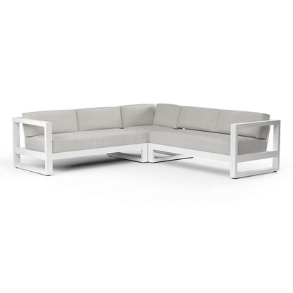 Sunset West - Newport Sectional in Cast Silver, No Welt - SW4801-SEC-SLV-STKIT veiw 1
