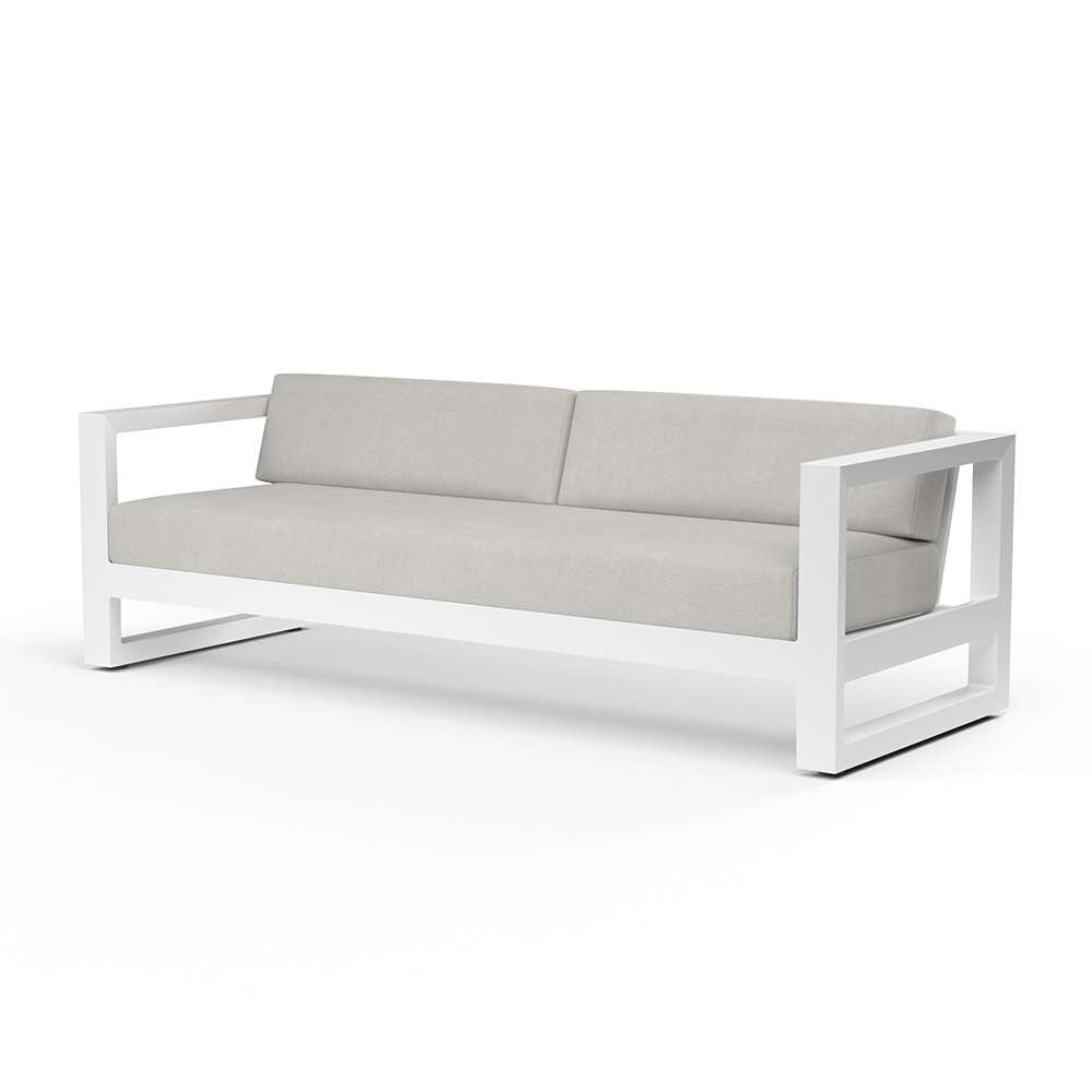 Sunset West - Newport Sofa in Cast Silver, No Welt - SW4801-23-SLVR-STKIT veiw 1