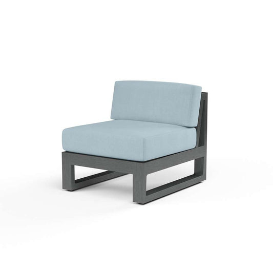 Sunset West - Redondo Armless Club in Canvas Skyline, No Welt - SW3801-AC-14091 veiw 1